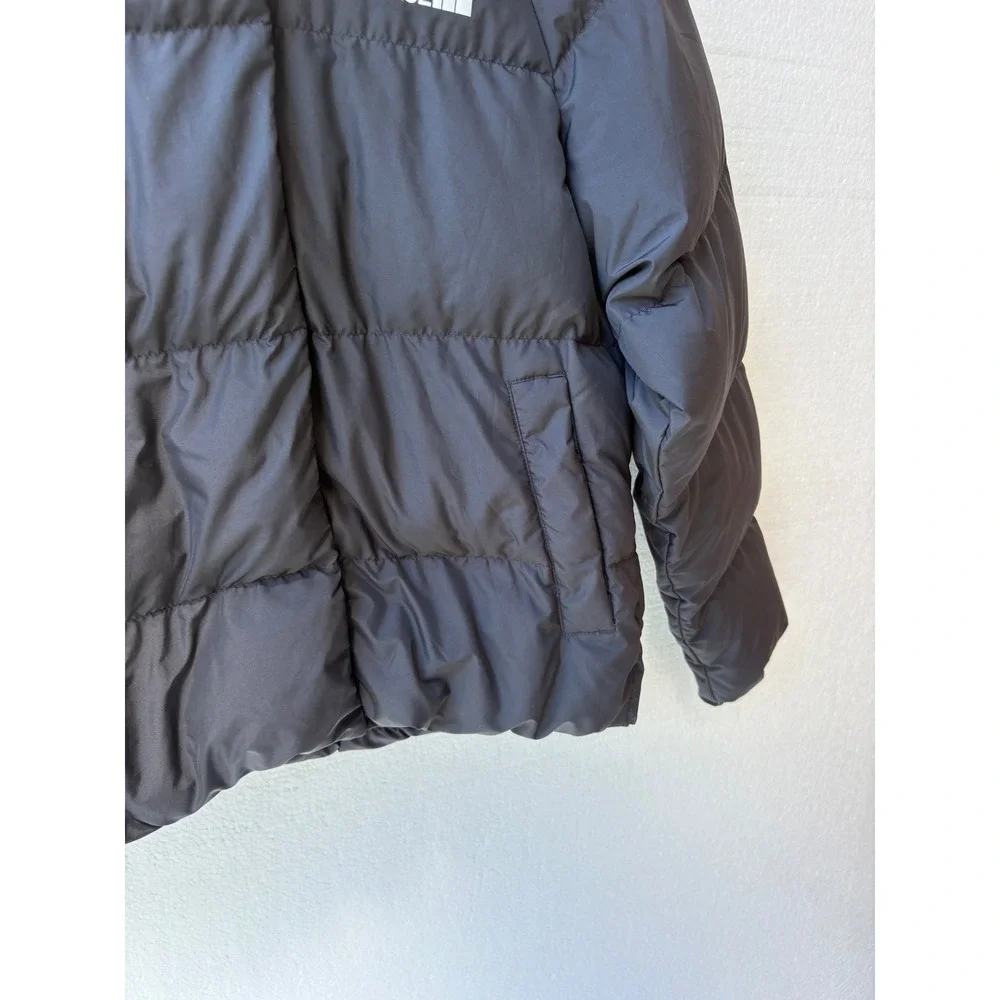 The North Face Puffer Jacket Synthetic Hooded Quilted Logo Winter School Girls L